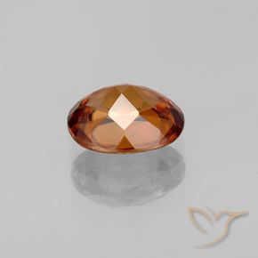 1,85 ctw natürlicher orangefarbener Zirkon, Oval Schliff, VVS-VS