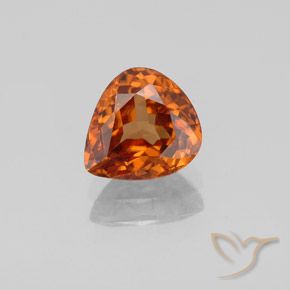1.83ct Natürlicher rötlich-orange Zirkon, Birnenform, VVS