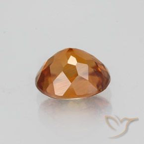 1,78 ctw natürlicher orangefarbener Zirkon, Oval Schliff, VVS-VS
