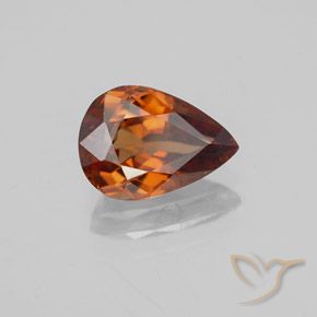 9,17 ctw natürlicher tieforange Zirkon, Birnenform, VVS