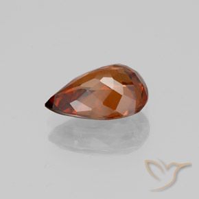 9,17 ctw natürlicher tieforange Zirkon, Birnenform, VVS