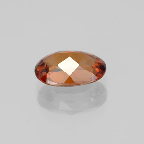 1,98 ctw natürlicher orangefarbener Zirkon, Oval Schliff, VVS