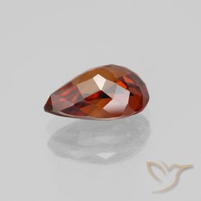 9,17 ctw natürlicher tieforange Zirkon, Birnenform, VVS