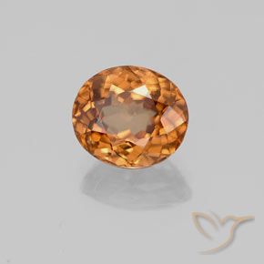 9,17 ctw natürlicher Mittelorange Zirkon, Oval, VVS-VS