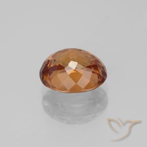 9,17 ctw natürlicher Mittelorange Zirkon, Oval, VVS-VS
