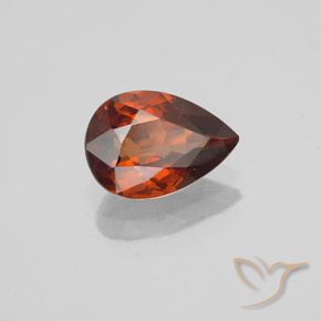 9,17 ctw natürlicher tieforange Zirkon, Birnenform, VVS-VS