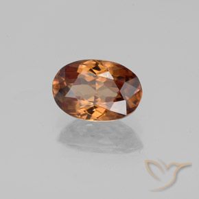 9,17 ctw natürlicher tieforange Zirkon, Oval, VVS