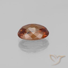 9,17 ctw natürlicher tieforange Zirkon, Oval, VVS