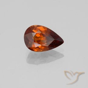 9,17 ctw natürlicher Dunkelorange Zirkon, Birnenform, VS