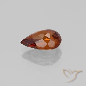 9,17 ctw natürlicher Dunkelorange Zirkon, Birnenform, VS
