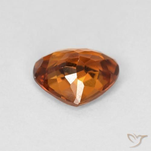 9,17 ctw natürlicher tieforange Zirkon, Birnenform, VVS-VS