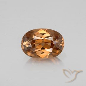 1.83ct Natürlicher Mittelorange Zirkon, Oval, VVS