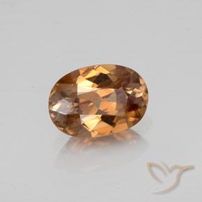 9,17 ctw natürlicher Mittelorange Zirkon, Oval, VVS