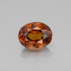 1,99 ctw natürlicher orangefarbener Zirkon, Oval Schliff, VS