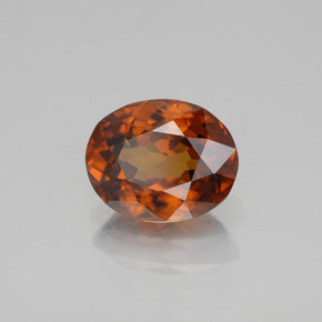 1,99 ctw natürlicher orangefarbener Zirkon, Oval Schliff, VS