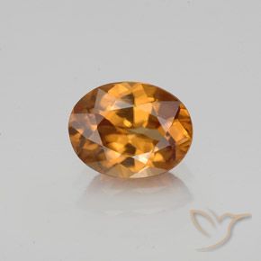 1.75ct Natürlicher orange-braun Zirkon, Oval, VVS