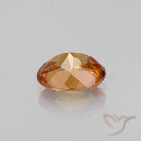 9,17 ctw natürlicher orange-braun Zirkon, Oval, VVS