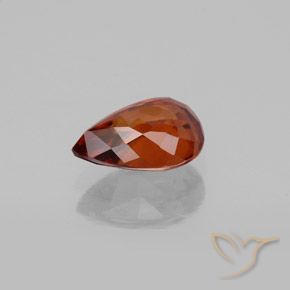 9,17 ctw natürlicher rötlich-orange Zirkon, Birnenform, VVS