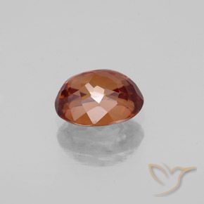 9,17 ctw natürlicher Mitteldunkles Orange Zirkon, Oval, VVS