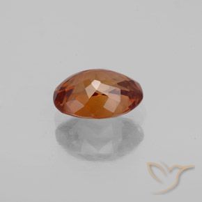 9,17 ctw natürlicher tieforange Zirkon, Oval, VVS