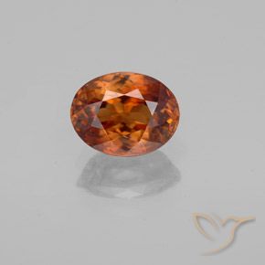 1.85ct Natürlicher tieforange Zirkon, Oval, VVS