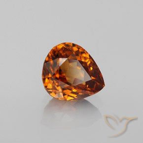 9,17 ctw natürlicher Mittelorange Zirkon, Birnenform, VS
