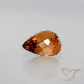 9,17 ctw natürlicher Mittelorange Zirkon, Birnenform, VS