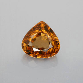 1,80 ctw natürlicher orangefarbener Zirkon, Birnenform, VVS-VS