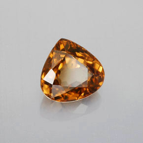 1,80 ctw natürlicher orangefarbener Zirkon, Birnenform, VVS-VS