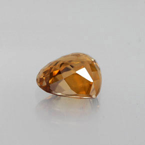 1,80 ctw natürlicher orangefarbener Zirkon, Birnenform, VVS-VS