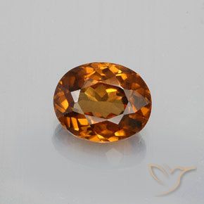 1.46ct Natürlicher Tiefes bräunliches Orange Zirkon, Oval, VVS