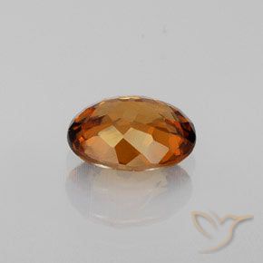 9,17 ctw natürlicher Tiefes bräunliches Orange Zirkon, Oval, VVS