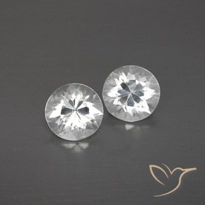2.09ctw Natürlicher Weiß Zirkon, Runden, VVS-VS