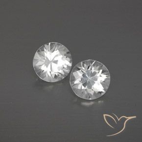 2.09 ct natürliche Weiß Zirkon-Edelsteine, Runden, VVS-VS