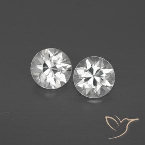 2.25 ct natürliche Weiß Zirkon-Edelsteine, Runden, VVS-VS