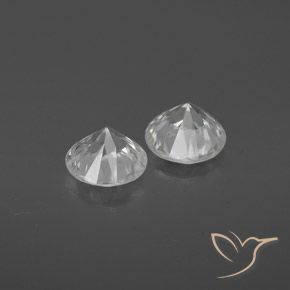 2.25 ct natürliche Weiß Zirkon-Edelsteine, Runden, VVS-VS