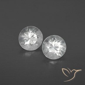 2.51 ct natürliche Weiß Zirkon-Edelsteine, Runden, VVS-VS