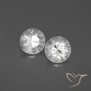2.46 ct natürliche Weiß Zirkon-Edelsteine, Runden, VVS