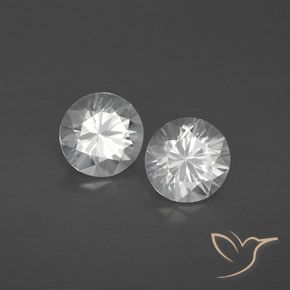 2.37 ct natürliche Weiß Zirkon-Edelsteine, Runden, VVS-VS