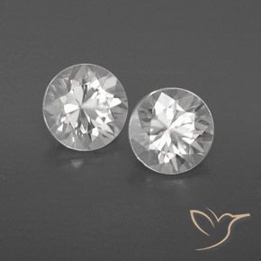 2.26 ct natürliche Weiß Zirkon-Edelsteine, Runden, VVS-VS