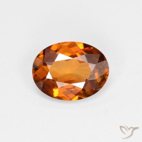 1.48ct Natürlicher Erde Orange Zirkon, Oval, VVS