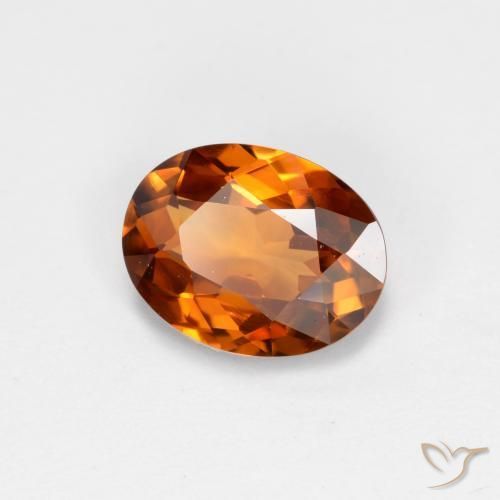 9,17 ctw natürlicher Erde Orange Zirkon, Oval, VVS