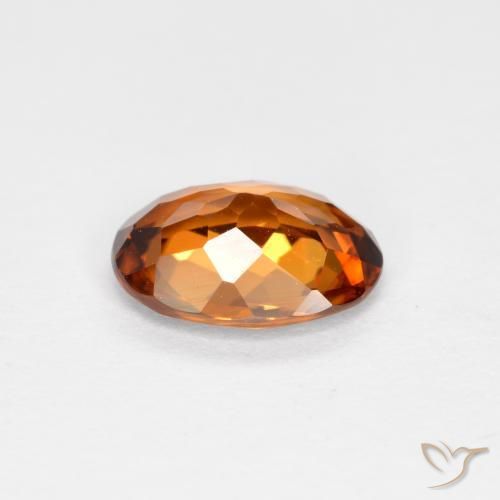 9,17 ctw natürlicher Erde Orange Zirkon, Oval, VVS