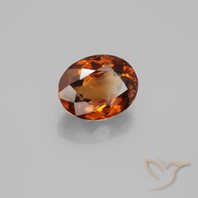 9,17 ctw natürlicher tieforange Zirkon, Oval, VVS
