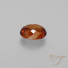 9,17 ctw natürlicher tieforange Zirkon, Oval, VVS