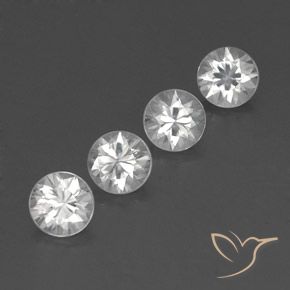 4.70 ct natürliche Weiß Zirkon-Edelsteine, Runden, VVS-VS