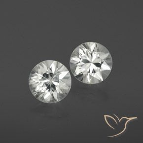 2.23 ct natürliche Weiß Zirkon-Edelsteine, Runden, VS