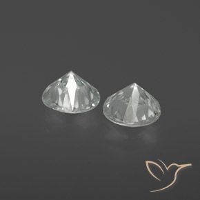 2.23 ct natürliche Weiß Zirkon-Edelsteine, Runden, VS