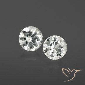 2.15 ct natürliche Weiß Zirkon-Edelsteine, Runden, VS