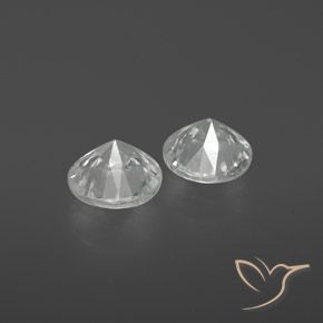 2.15 ct natürliche Weiß Zirkon-Edelsteine, Runden, VS